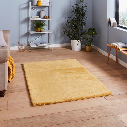 Teddy Yellow Rug - Love-Rugs alternate image