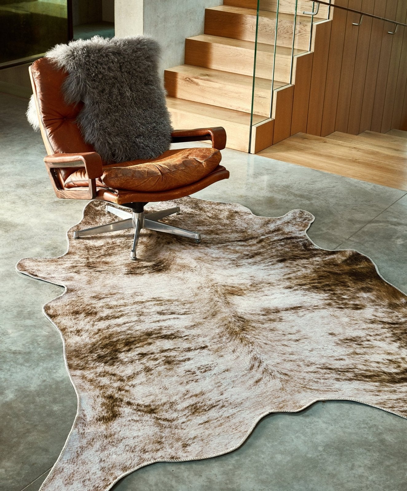 Fawn Hide Rug Texas Grey Faux Hide Rug – Love-Rugs