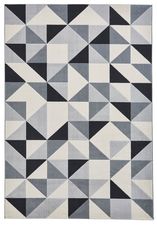 Vancouver 18214 Grey / Black Rug - Love-Rugs