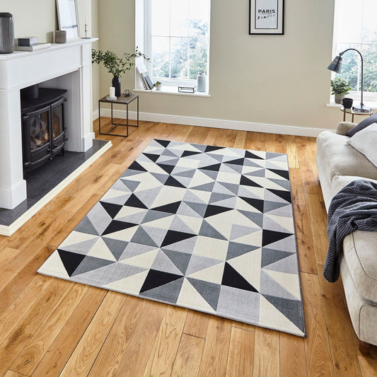 Vancouver 18214 Grey / Black Rug - Love-Rugs alternate image