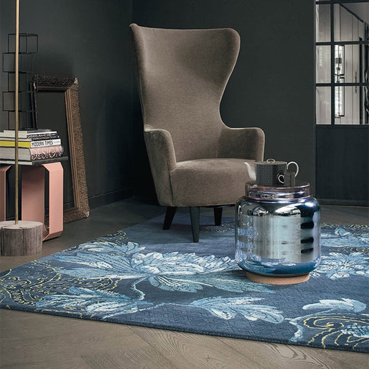 Wedgwood Fabled Floral Navy 37508 Rug - Love-Rugs