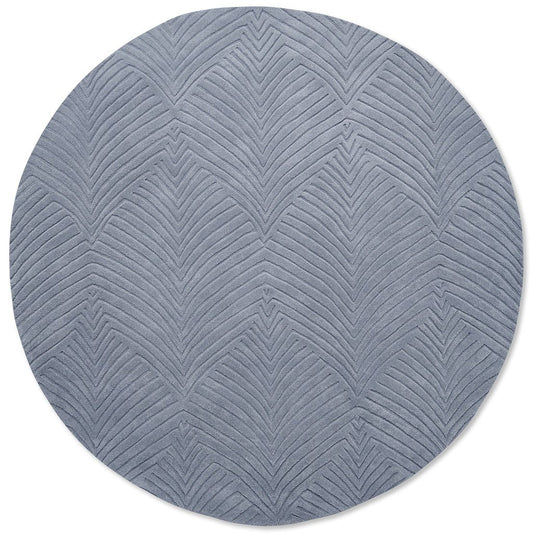 Wedgwood Folia Cool Grey 38904 Round Rug - Love-Rugs