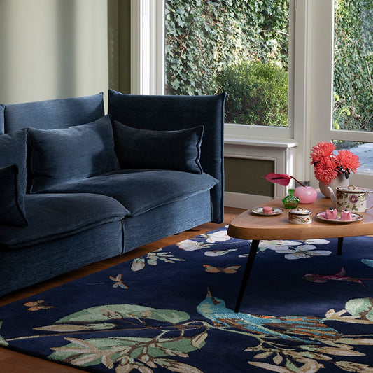 Wedgwood Hummingbird Navy 037818 Rug - Love-Rugs alternate image
