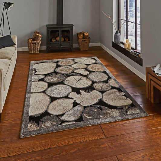 Woodland 4626 - Cream / Grey Rug - Love-Rugs