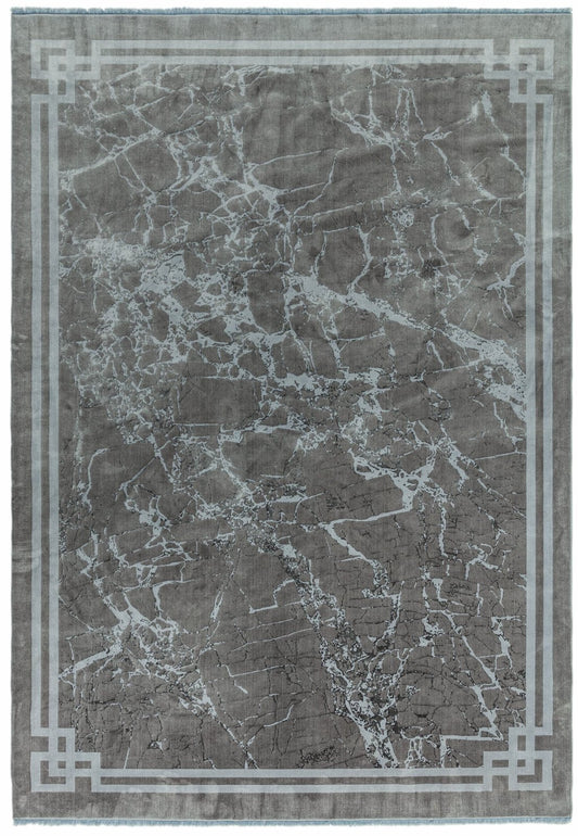 Zehraya ZE04 Silver Border Rug - Love-Rugs
