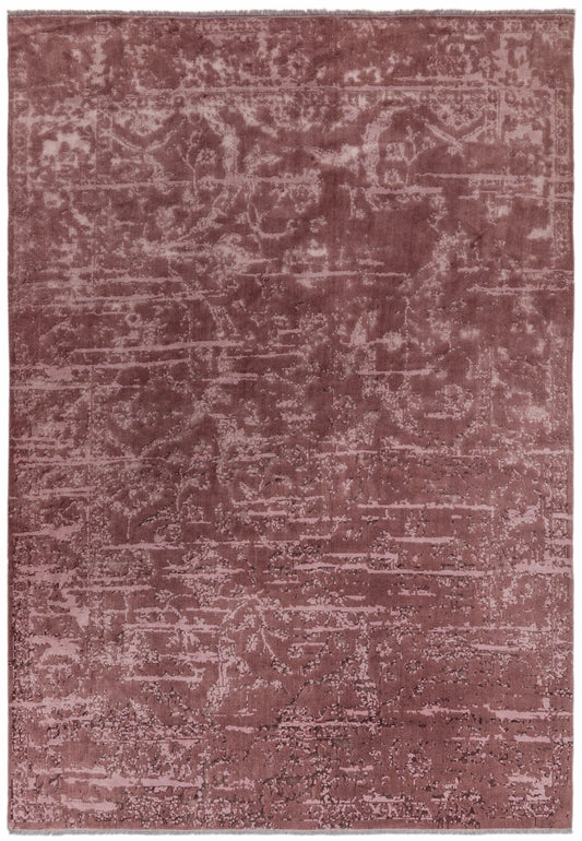 Zehraya ZE08 Cranberry Abstract Rug - Love-Rugs