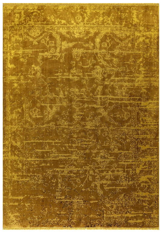 Zehraya ZE09 Gold Abstract Rug - Love-Rugs